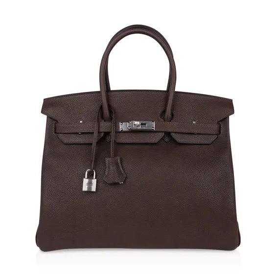 Birkin 35 Bag with Palladium Hardware