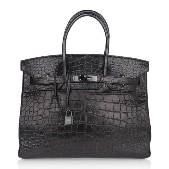 Birkin Bag So Black Limited Edition Matte Black Alligator